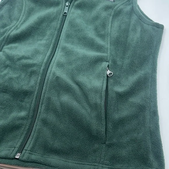 Columbia Dark Green Fleece Vest - Picture 3 of 4